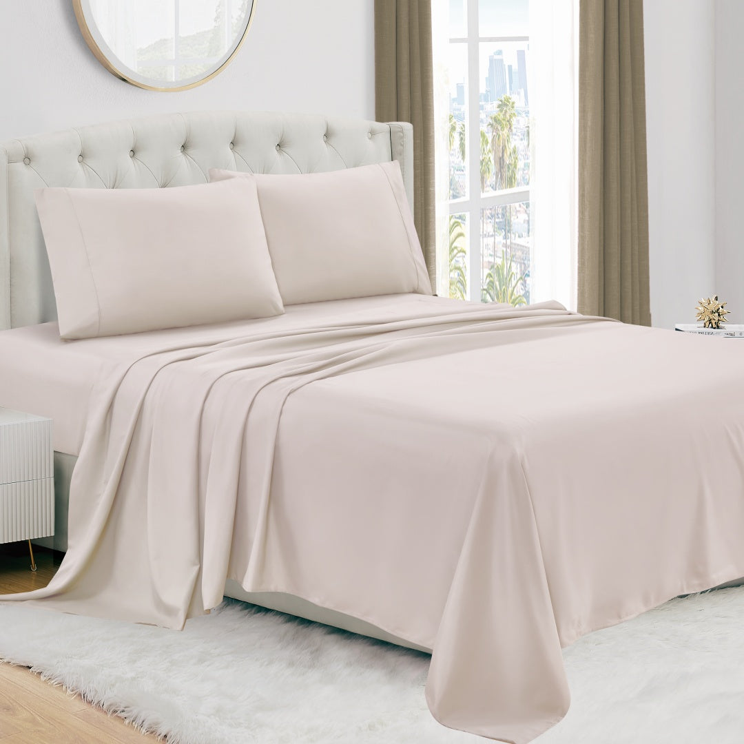 Luxury 4/6-Piece Deep Pocket Cooling Bed Sheet Set