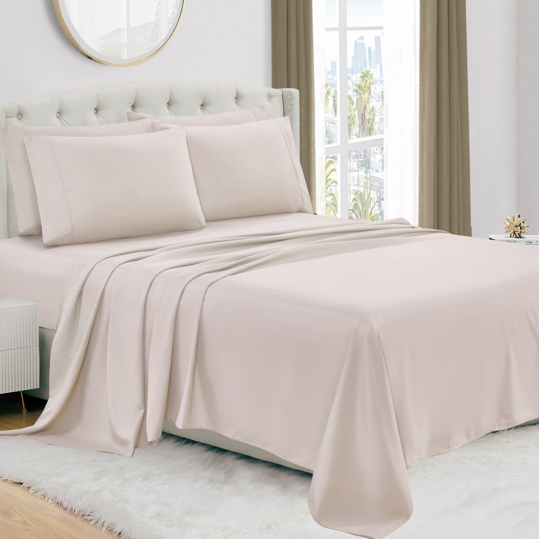 Luxury 4/6-Piece Deep Pocket Cooling Bed Sheet Set