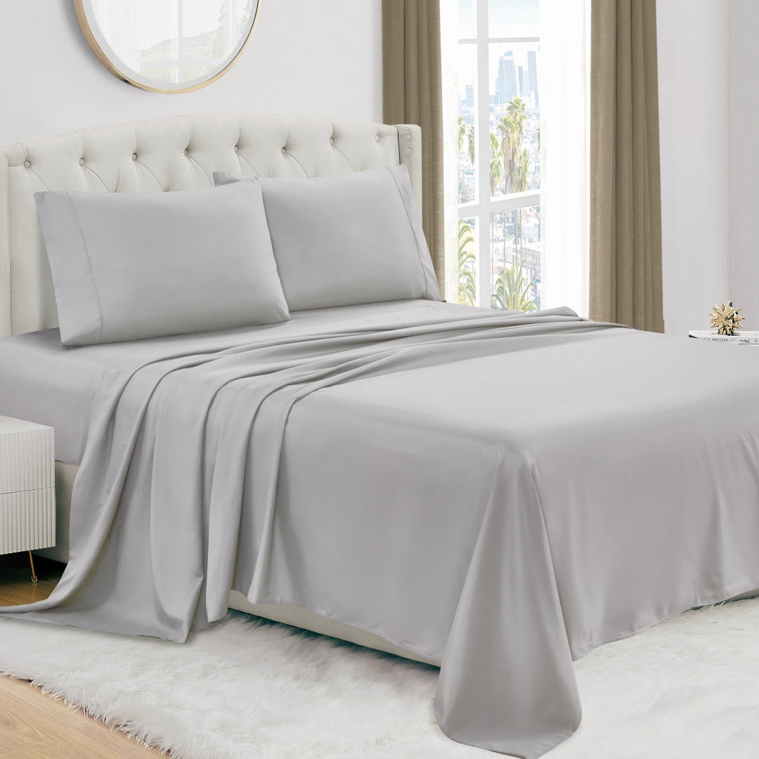 Luxury 4/6-Piece Deep Pocket Cooling Bed Sheet Set