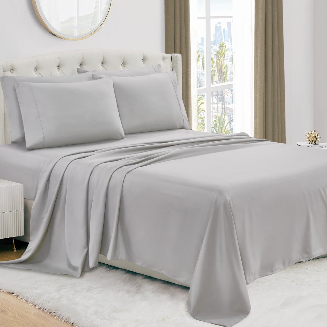 Luxury 4/6-Piece Deep Pocket Cooling Bed Sheet Set