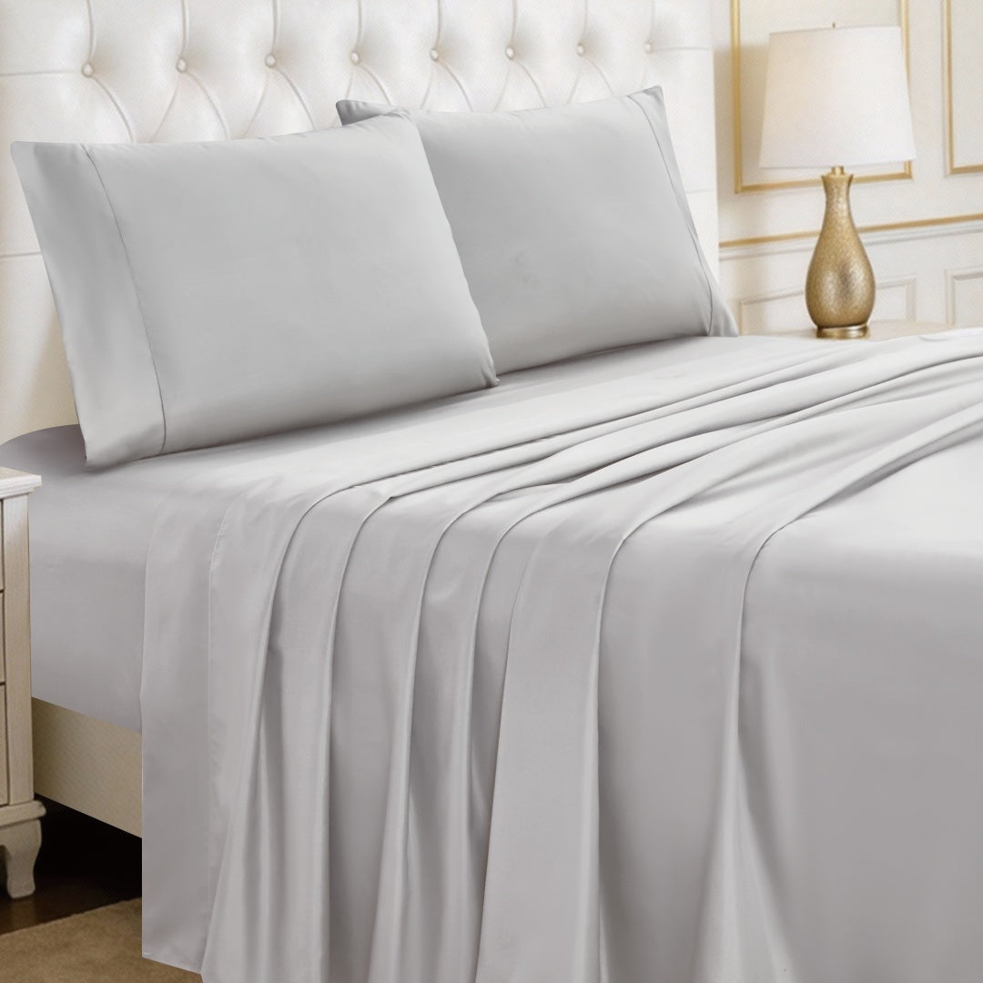 Luxury 4/6-Piece Deep Pocket Cooling Bed Sheet Set