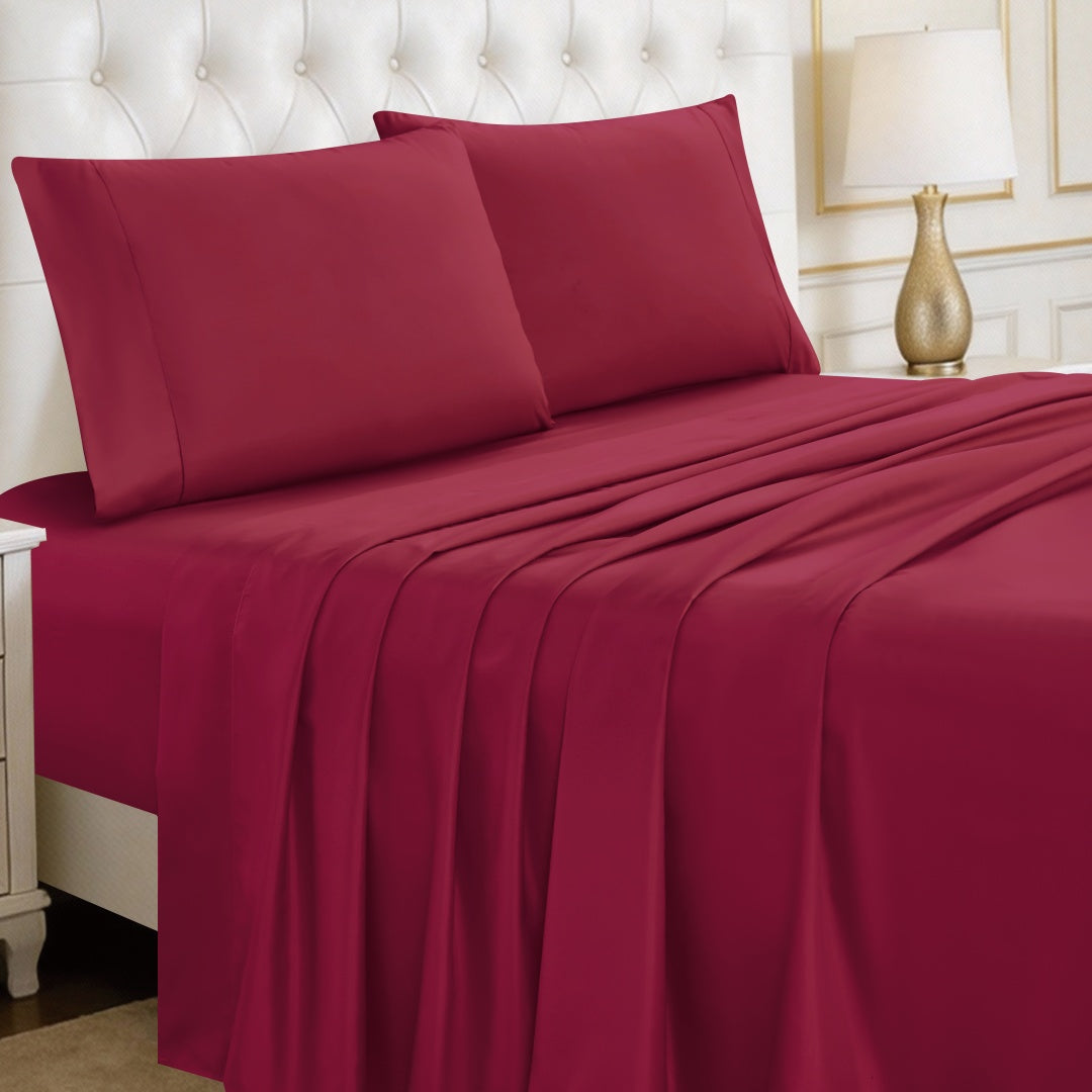 Luxury 4/6-Piece Deep Pocket Cooling Bed Sheet Set