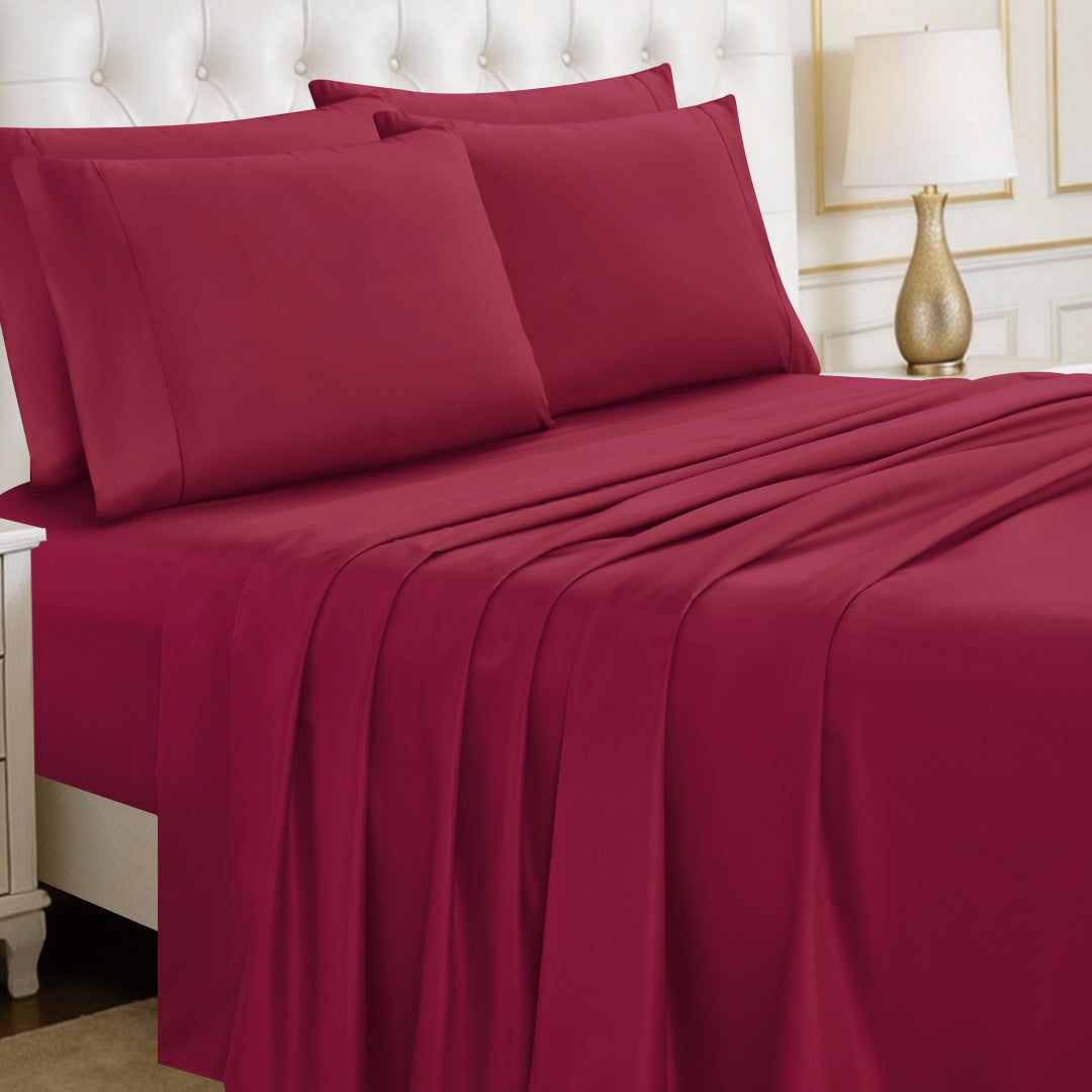 Luxury 4/6-Piece Deep Pocket Cooling Bed Sheet Set
