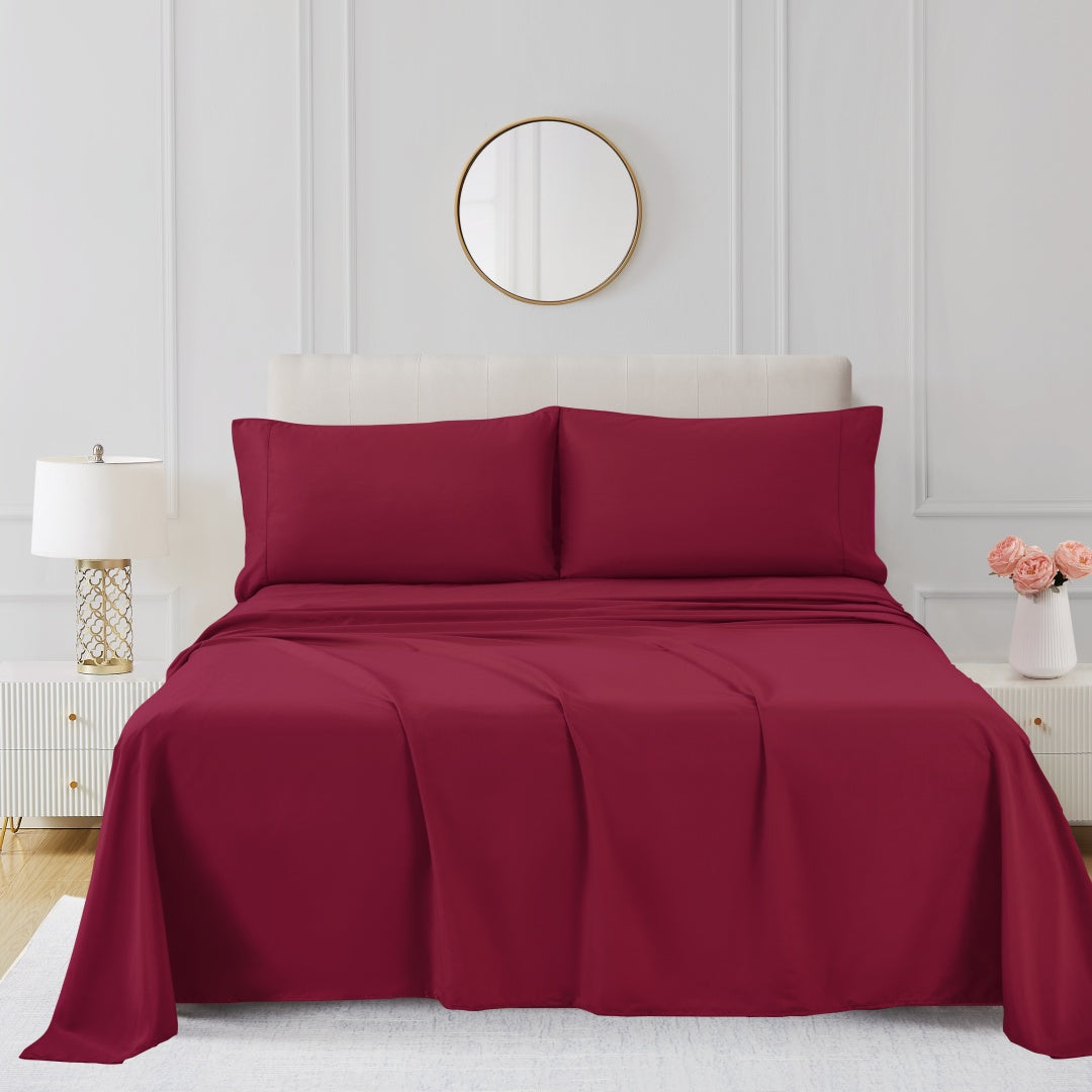 Luxury 4/6-Piece Deep Pocket Cooling Bed Sheet Set
