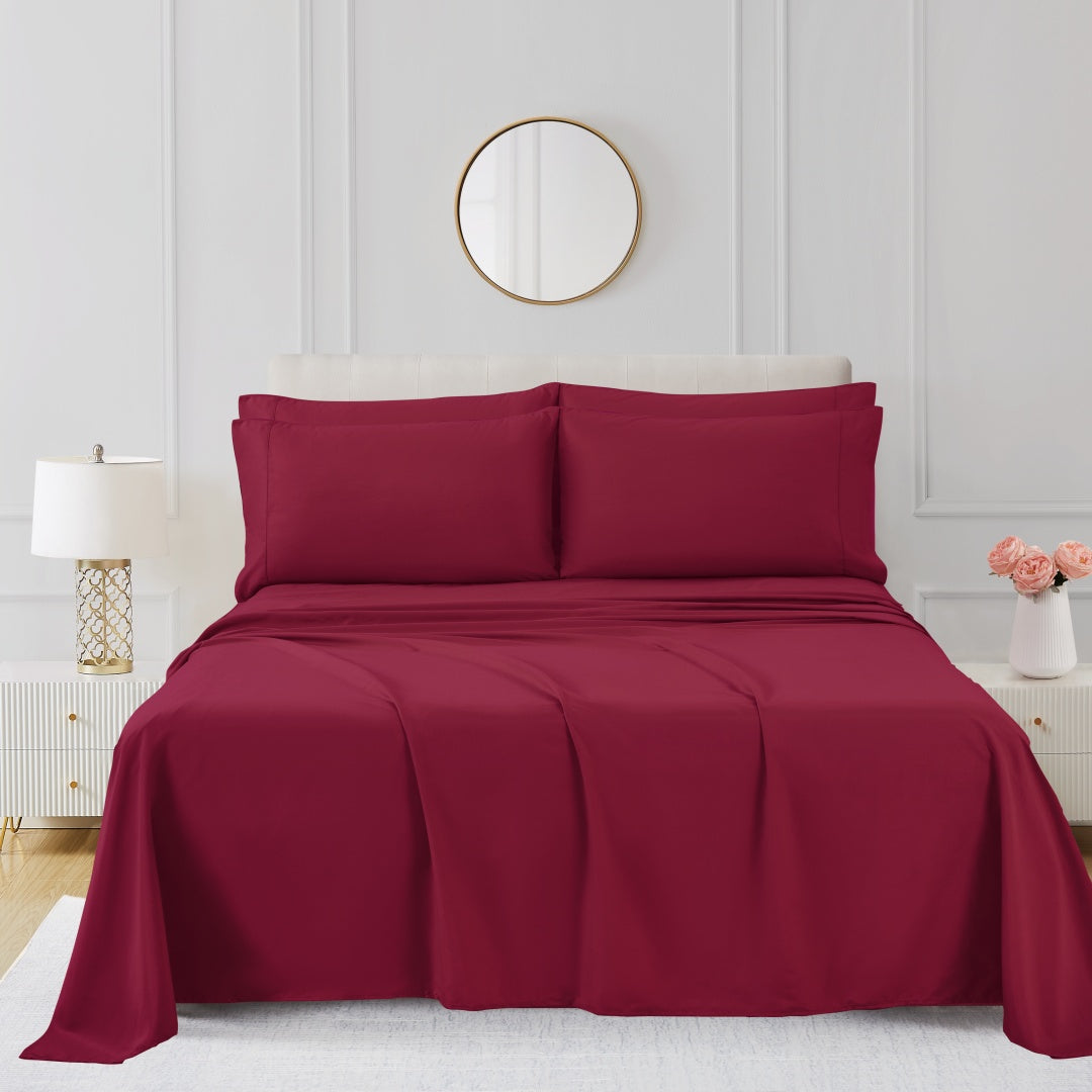 Luxury 4/6-Piece Deep Pocket Cooling Bed Sheet Set
