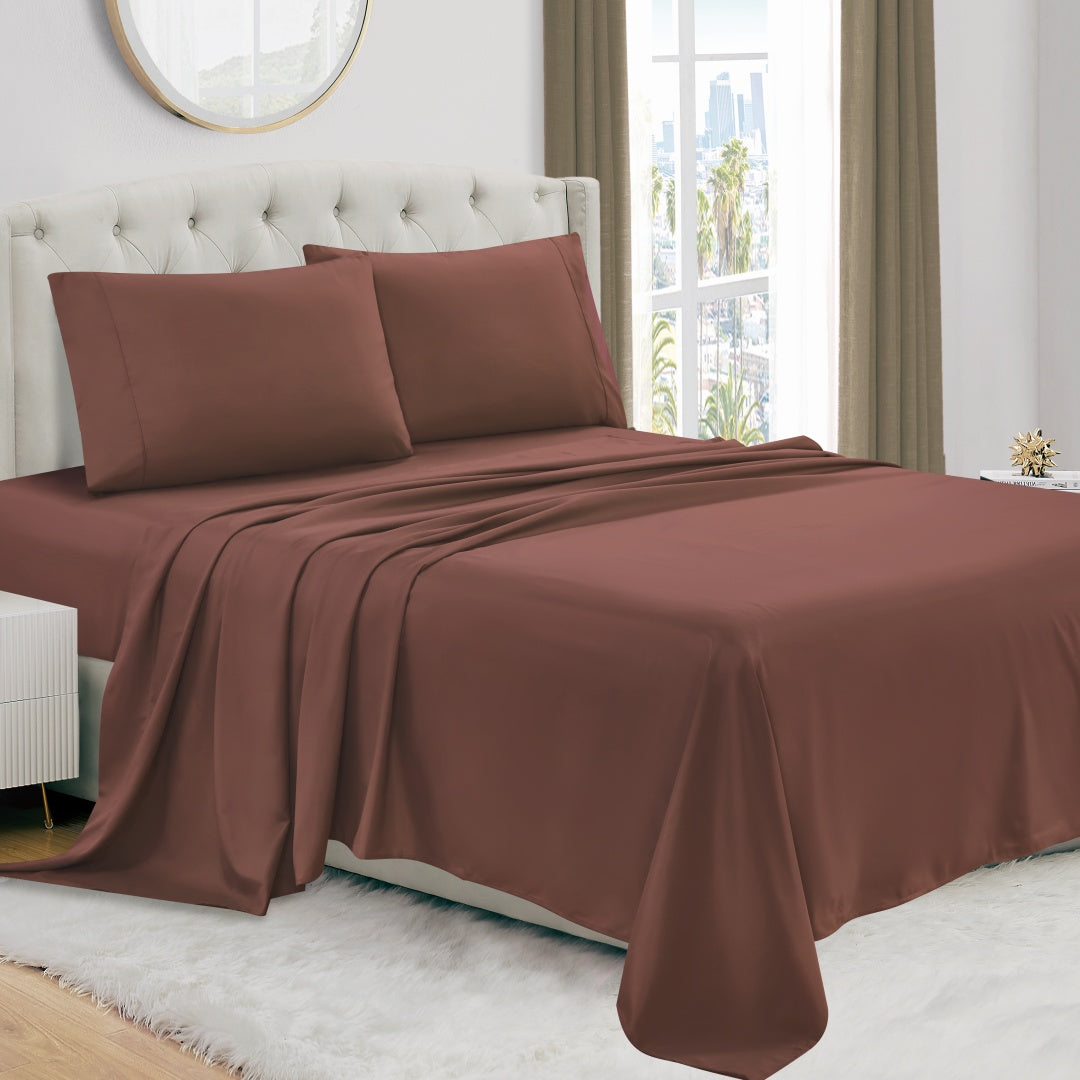 Luxury 4/6-Piece Deep Pocket Cooling Bed Sheet Set