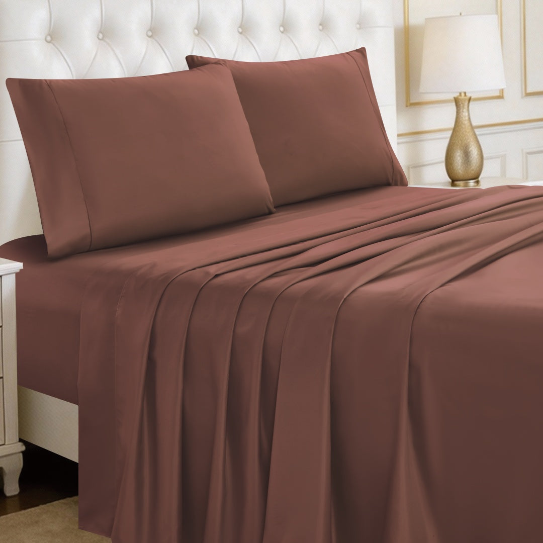 Luxury 4/6-Piece Deep Pocket Cooling Bed Sheet Set