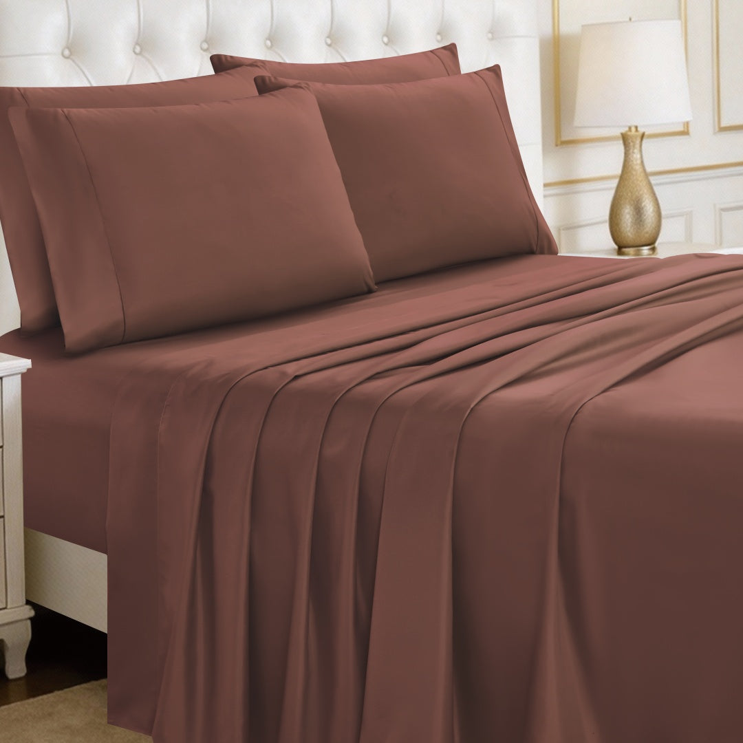 Luxury 4/6-Piece Deep Pocket Cooling Bed Sheet Set