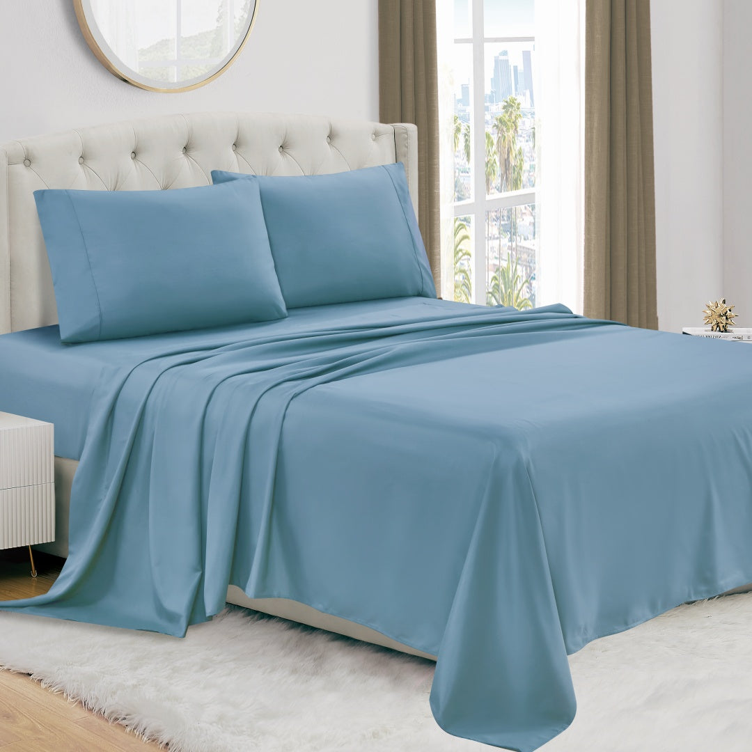 Luxury 4/6-Piece Deep Pocket Cooling Bed Sheet Set