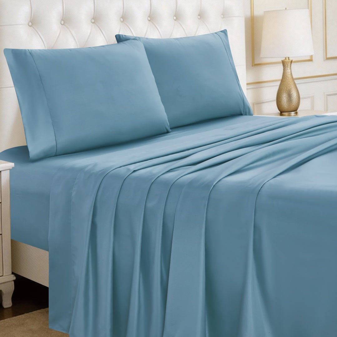 Luxury 4/6-Piece Deep Pocket Cooling Bed Sheet Set