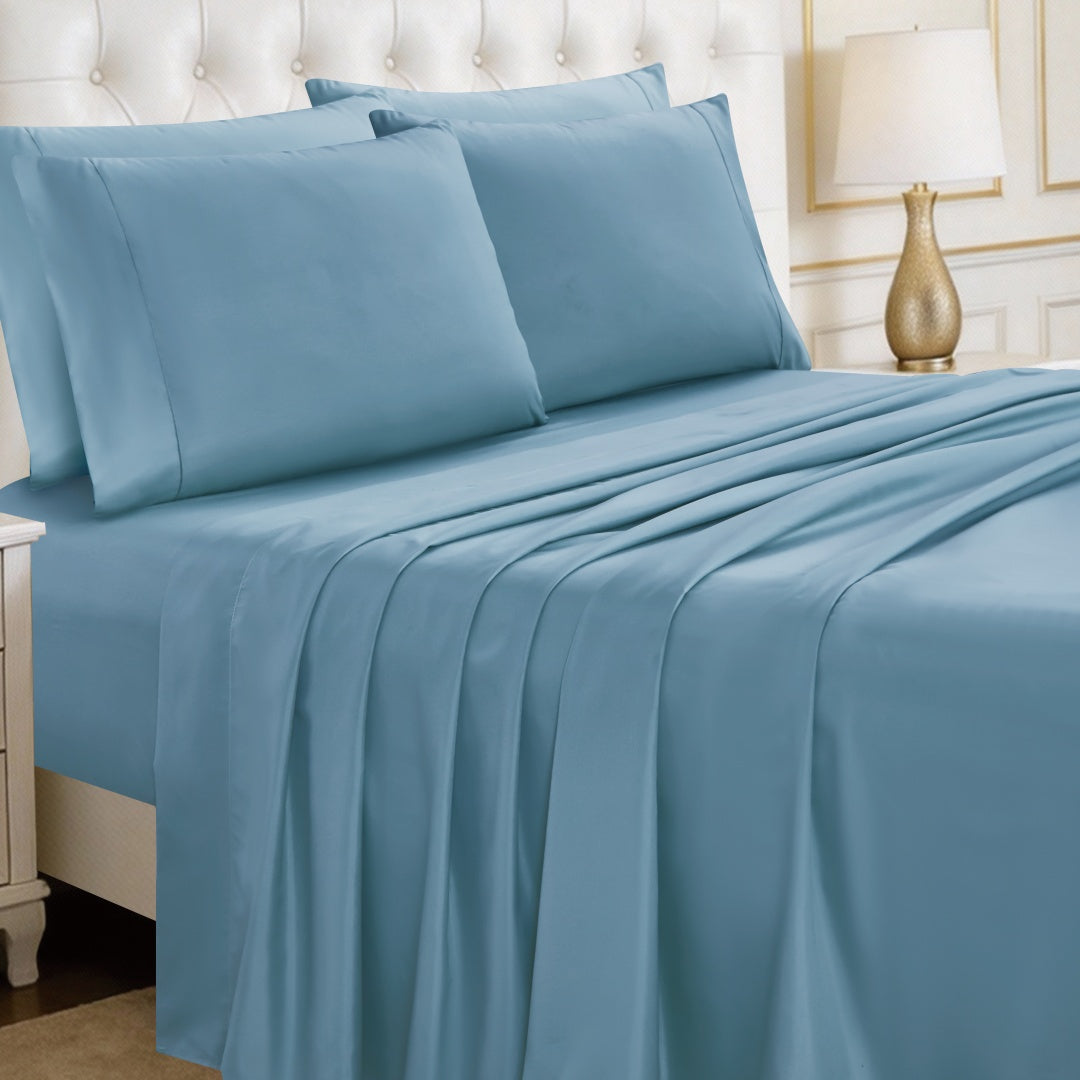 Luxury 4/6-Piece Deep Pocket Cooling Bed Sheet Set