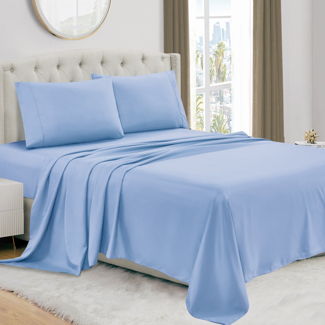Luxury 4/6-Piece Deep Pocket Cooling Bed Sheet Set
