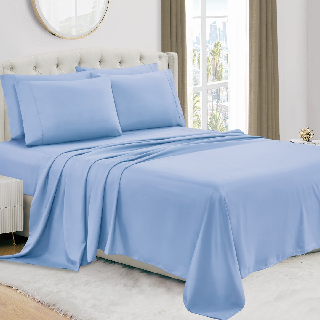 Luxury 4/6-Piece Deep Pocket Cooling Bed Sheet Set