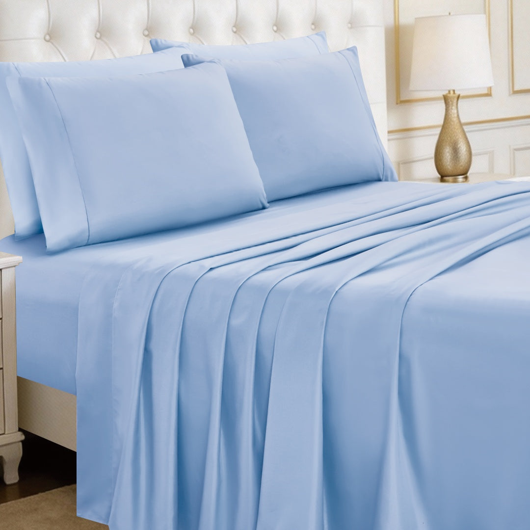 Luxury 4/6-Piece Deep Pocket Cooling Bed Sheet Set