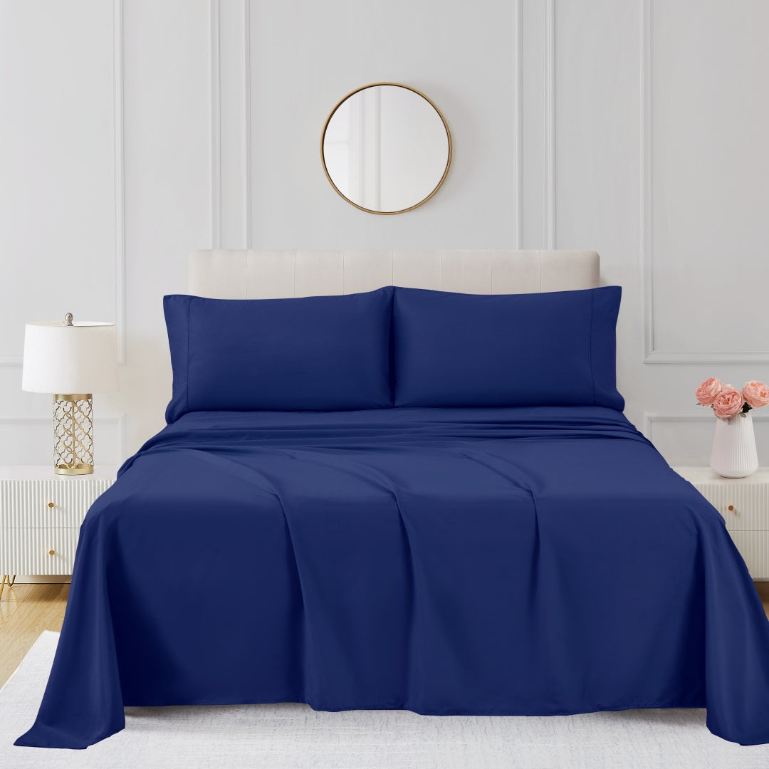 Luxury 4/6-Piece Deep Pocket Cooling Bed Sheet Set