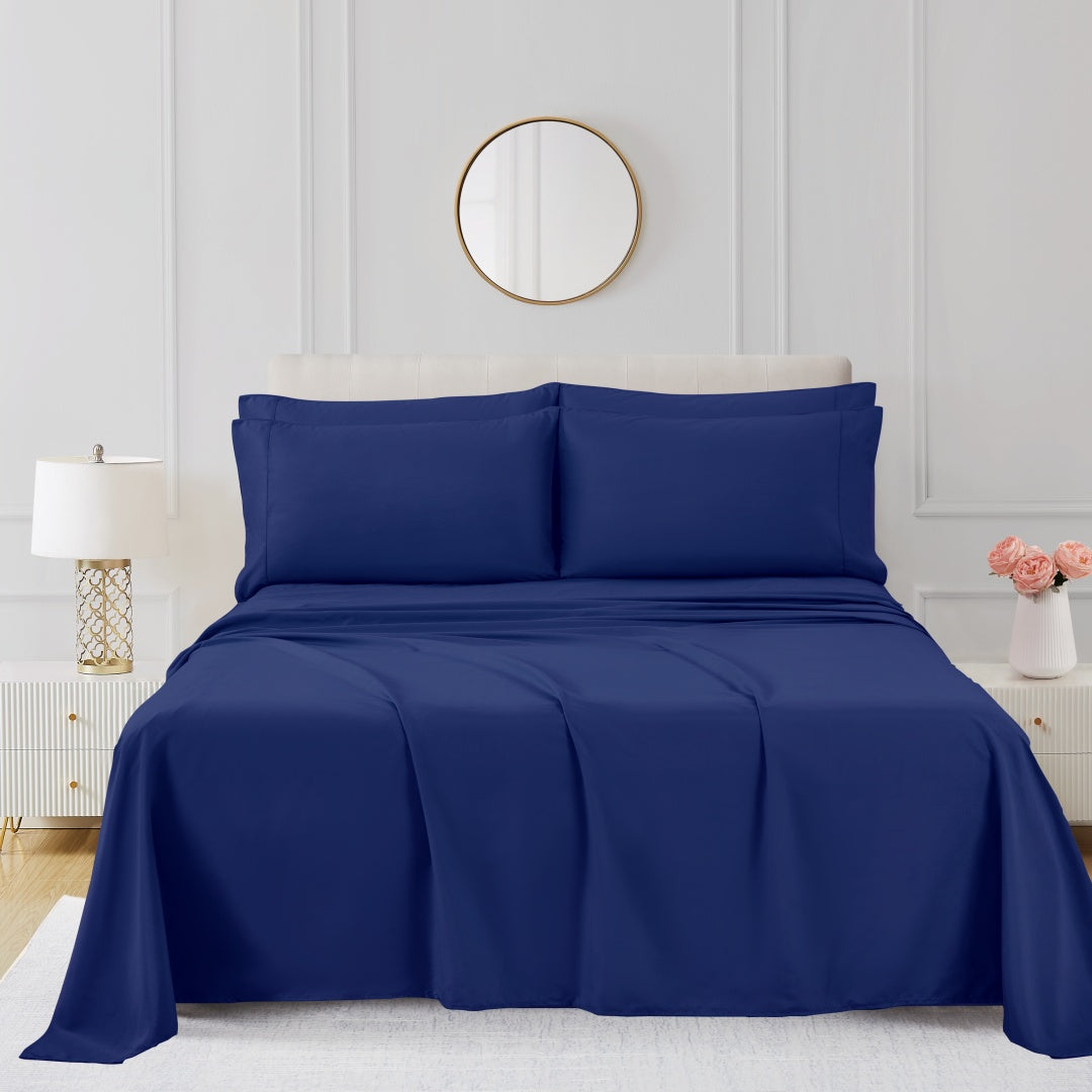 Luxury 4/6-Piece Deep Pocket Cooling Bed Sheet Set