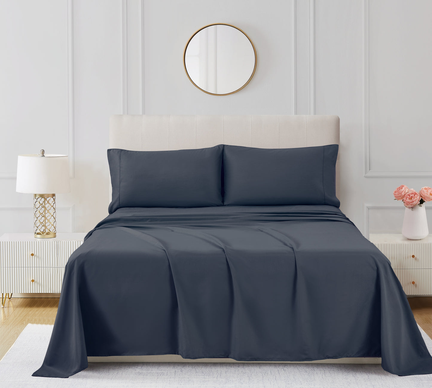 Luxury 4/6-Piece Deep Pocket Cooling Bed Sheet Set