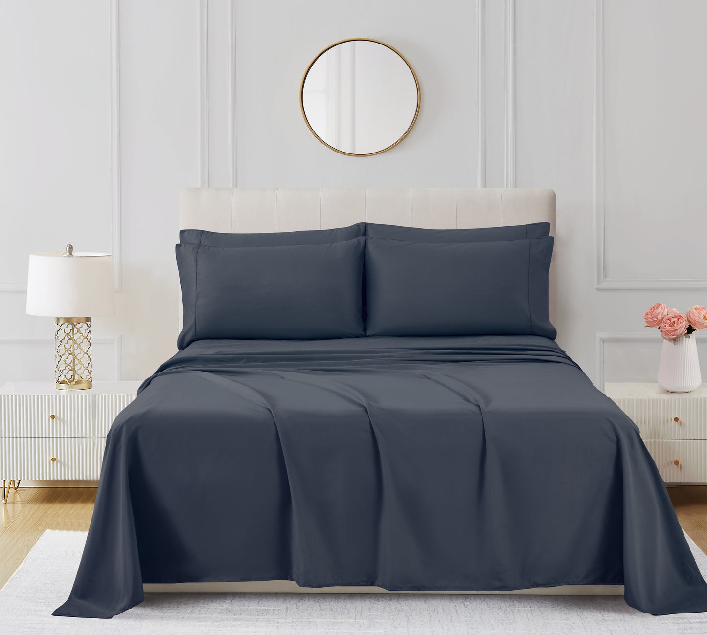 Luxury 4/6-Piece Deep Pocket Cooling Bed Sheet Set