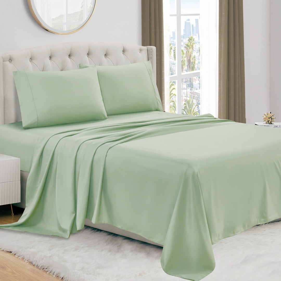Luxury 4/6-Piece Deep Pocket Cooling Bed Sheet Set