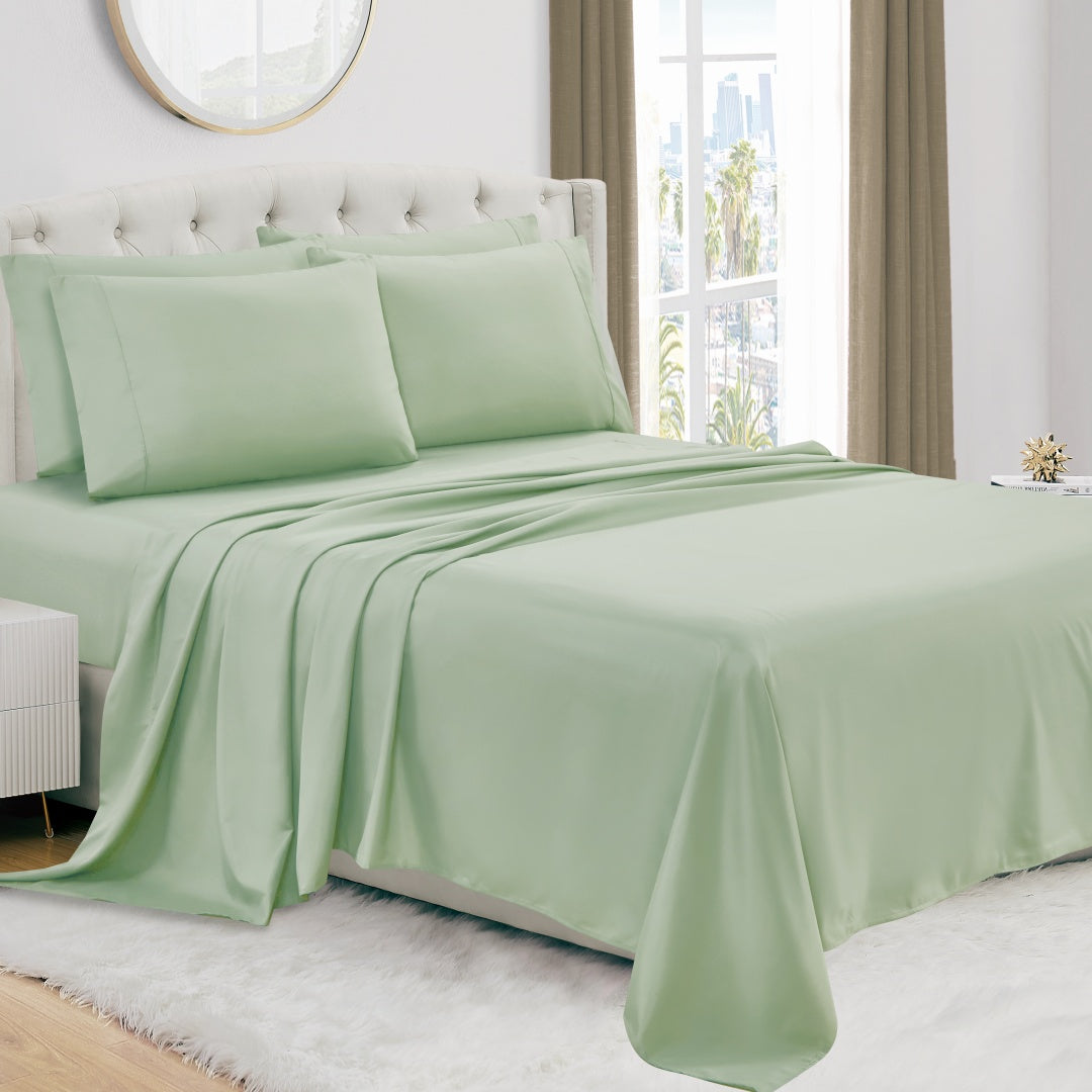 Luxury 4/6-Piece Deep Pocket Cooling Bed Sheet Set