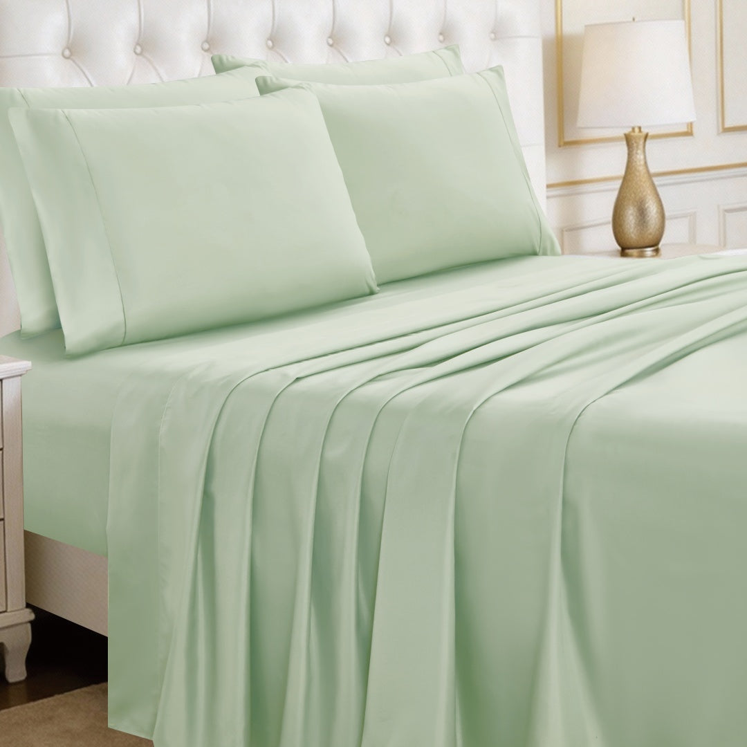 Luxury 4/6-Piece Deep Pocket Cooling Bed Sheet Set
