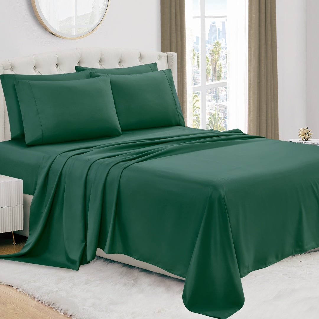 Luxury 4/6-Piece Deep Pocket Cooling Bed Sheet Set