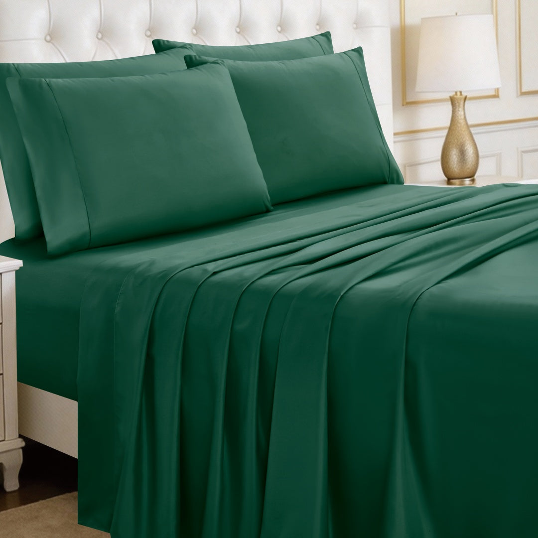 Luxury 4/6-Piece Deep Pocket Cooling Bed Sheet Set