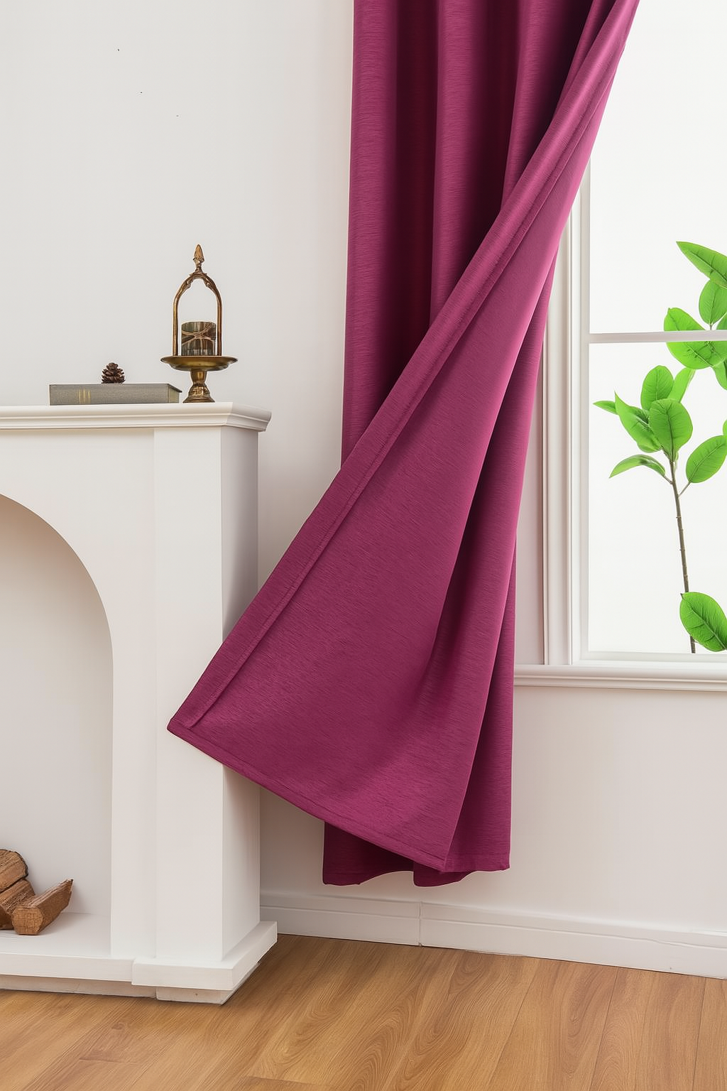 Luxury Glow Faux Silk Curtain Pane, 8 Grommets, Elegant & Light Blocking