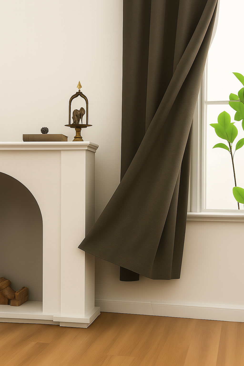 Luxury Glow Faux Silk Curtain Pane, 8 Grommets, Elegant & Light Blocking