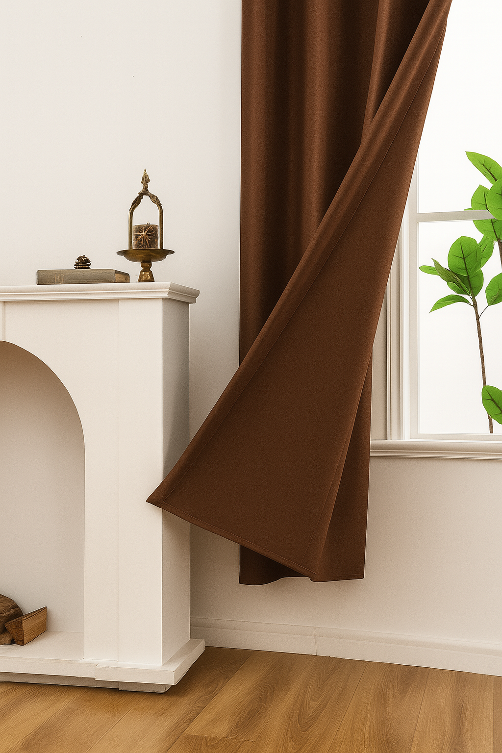 Luxury Glow Faux Silk Curtain Pane, 8 Grommets, Elegant & Light Blocking