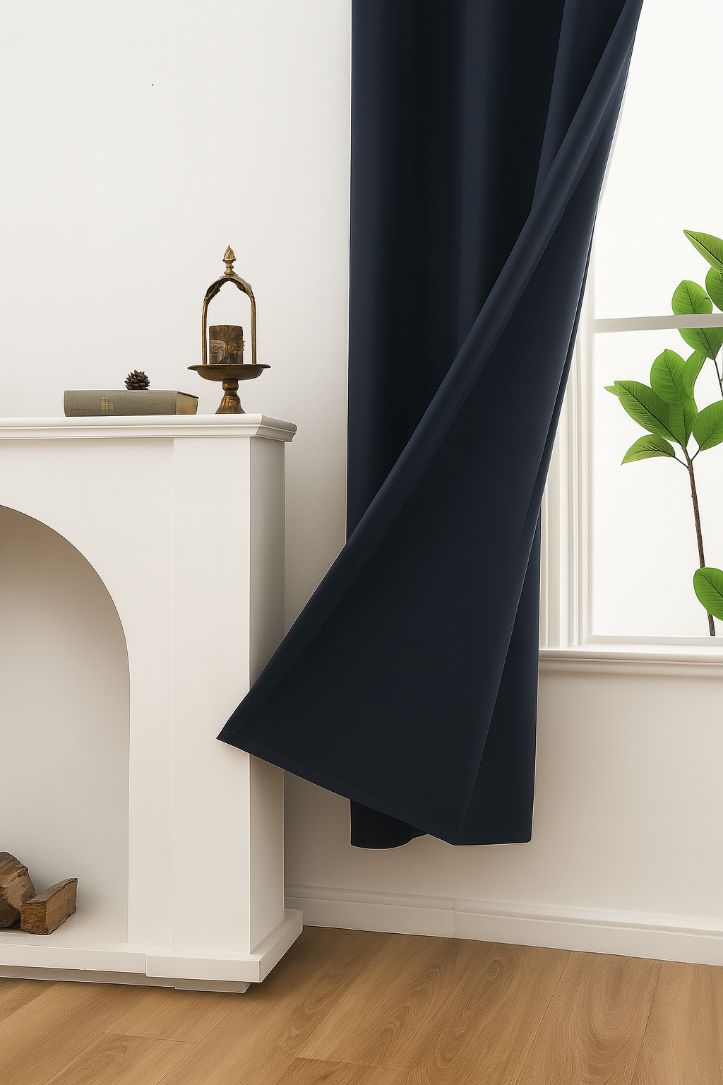 Luxury Glow Faux Silk Curtain Pane, 8 Grommets, Elegant & Light Blocking