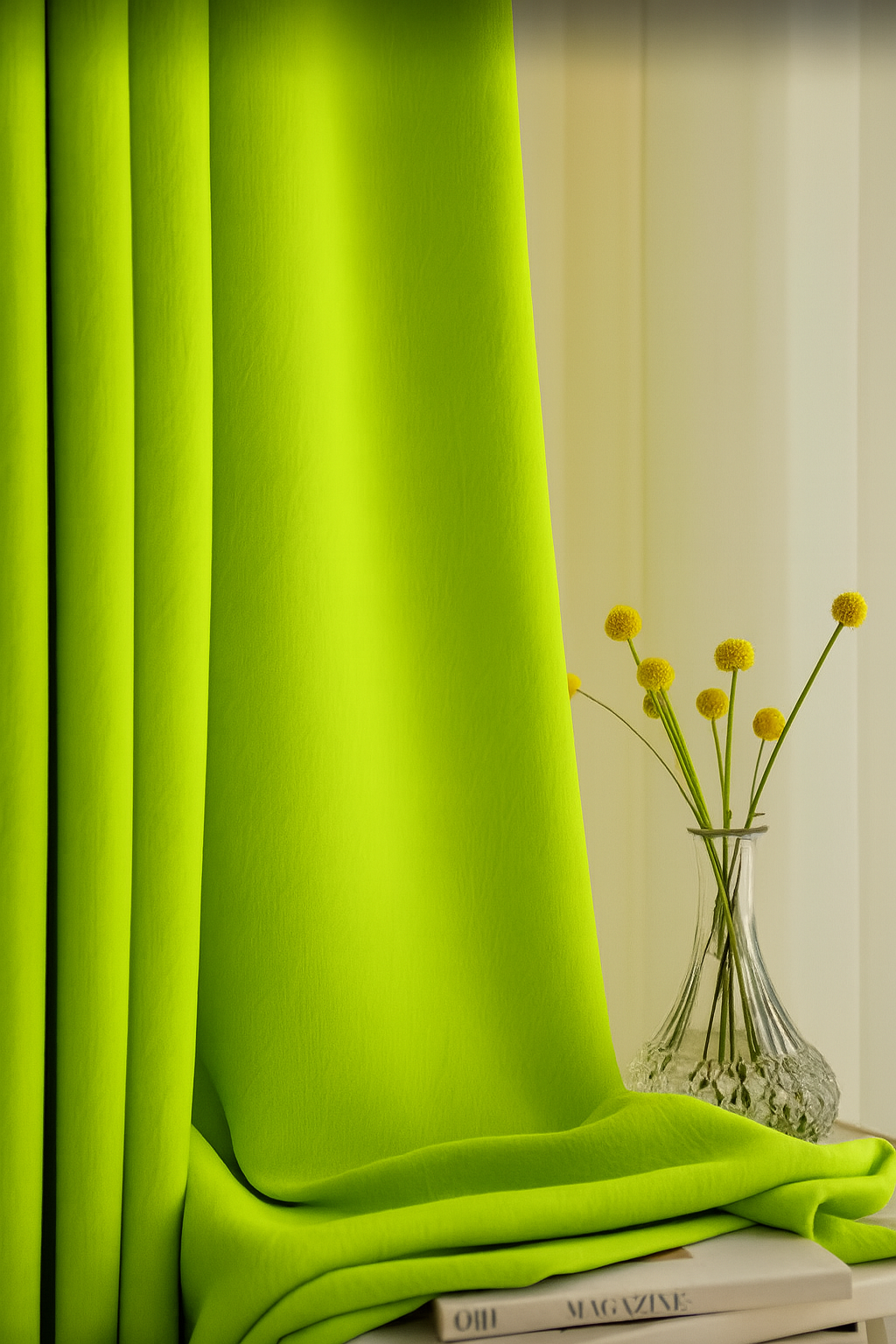 Luxury Glow Faux Silk Curtain Pane, 8 Grommets, Elegant & Light Blocking