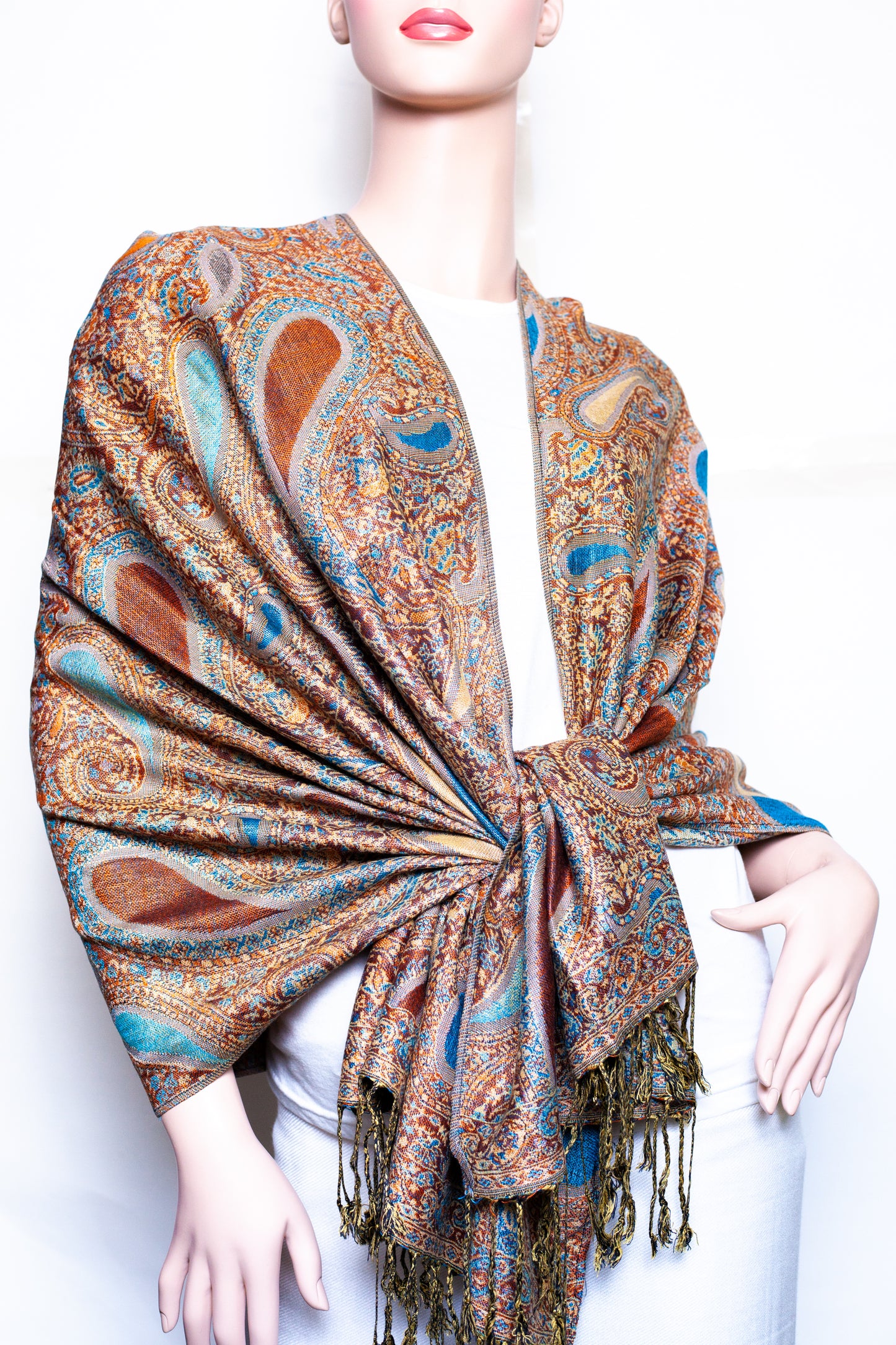 Section paisley Thicker Pashmina