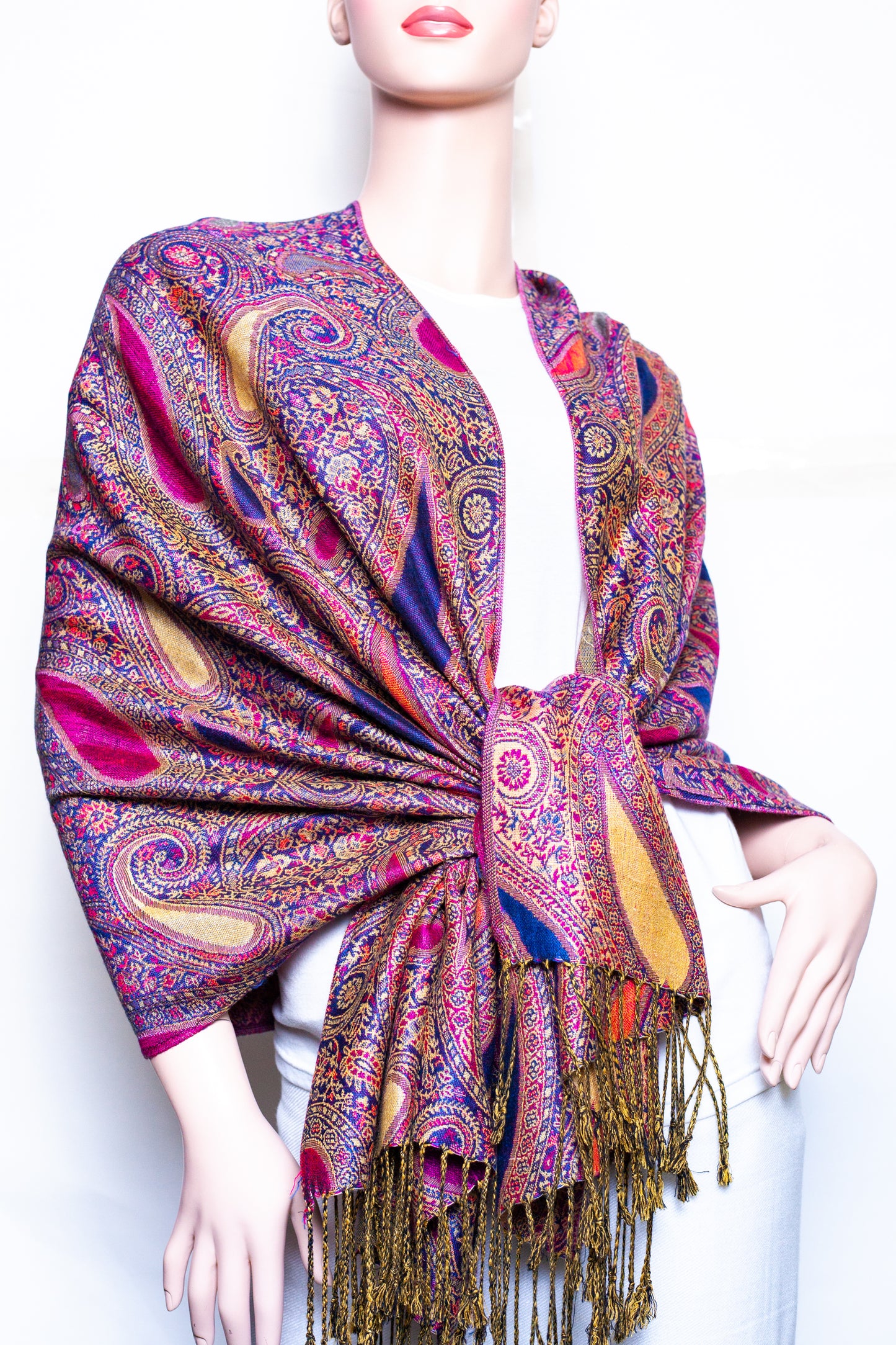 Section paisley Thicker Pashmina