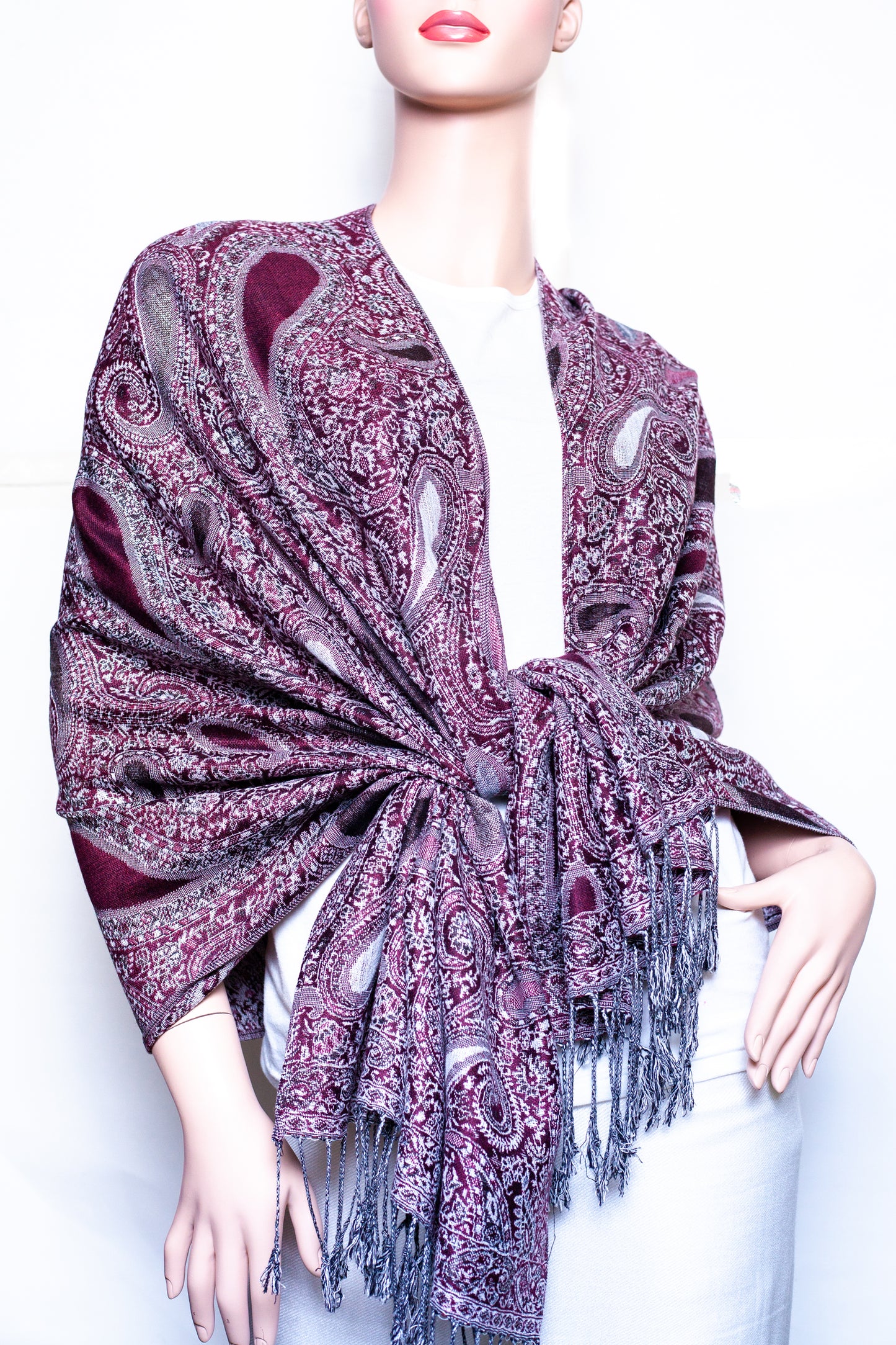 Section paisley Thicker Pashmina