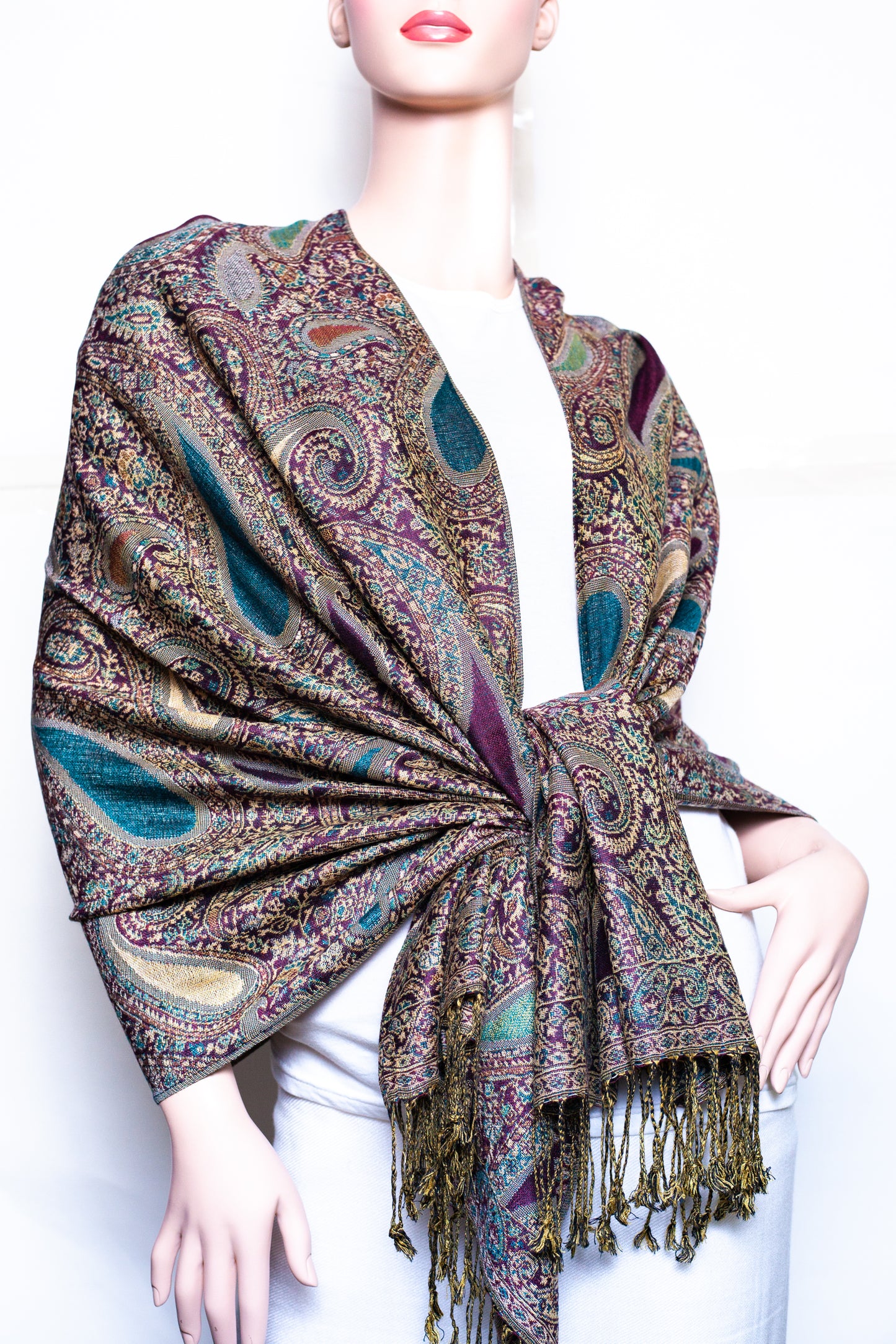 Section paisley Thicker Pashmina