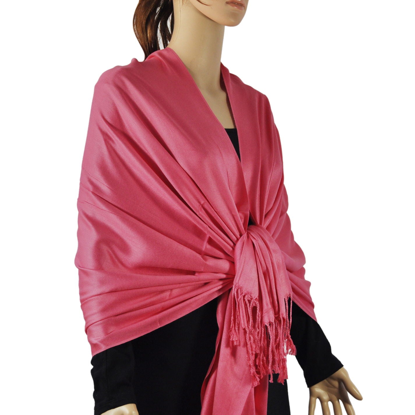 Satin Solid Pashmina