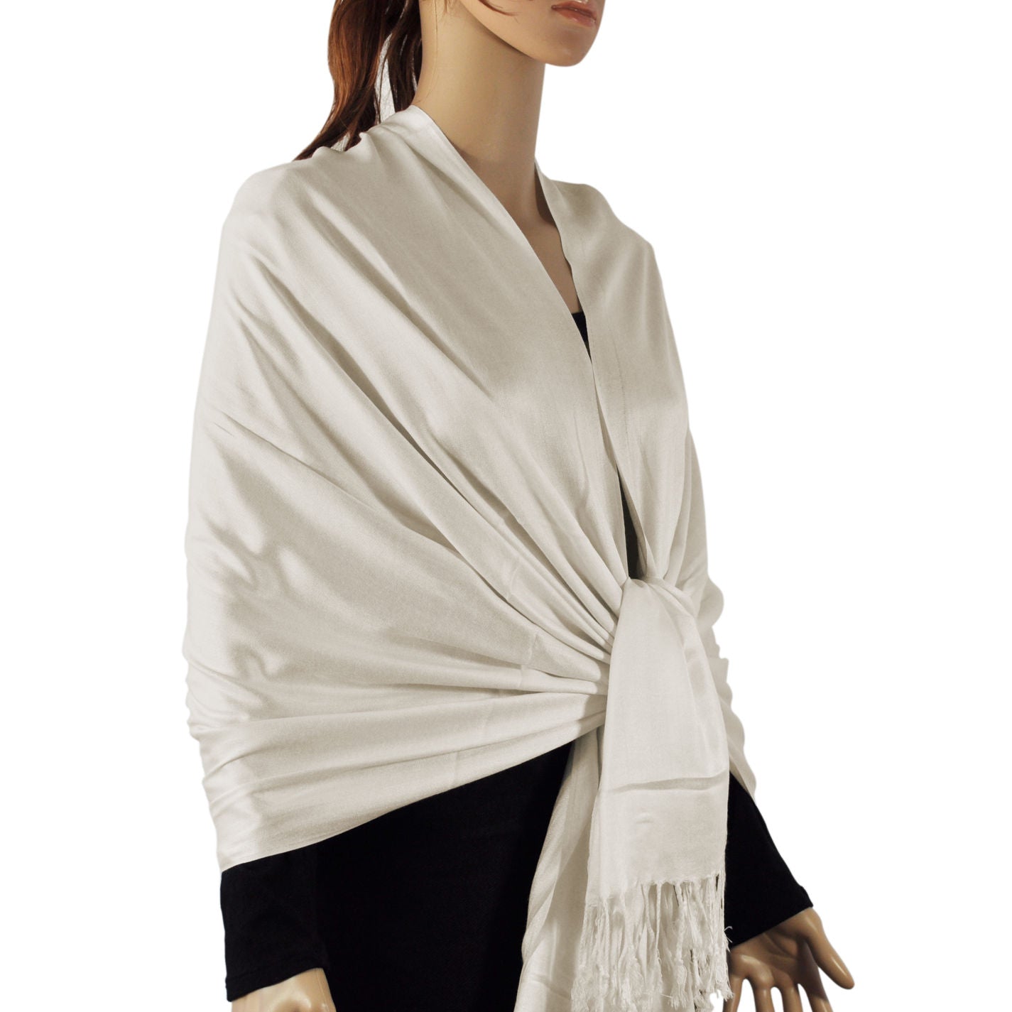 Satin Solid Pashmina