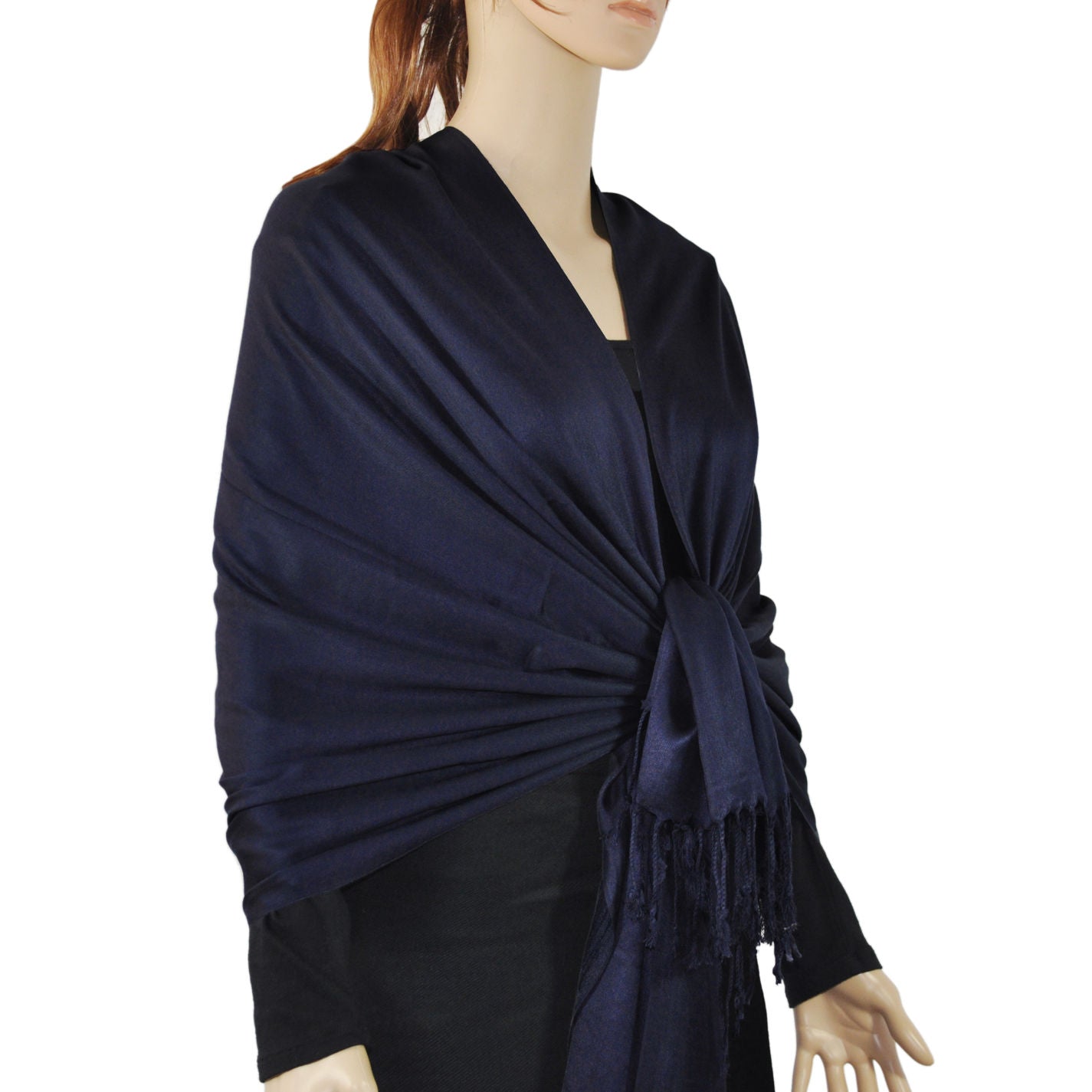 Satin Solid Pashmina