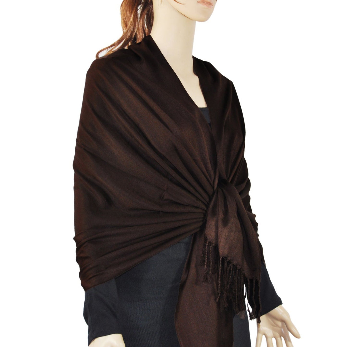 Satin Solid Pashmina