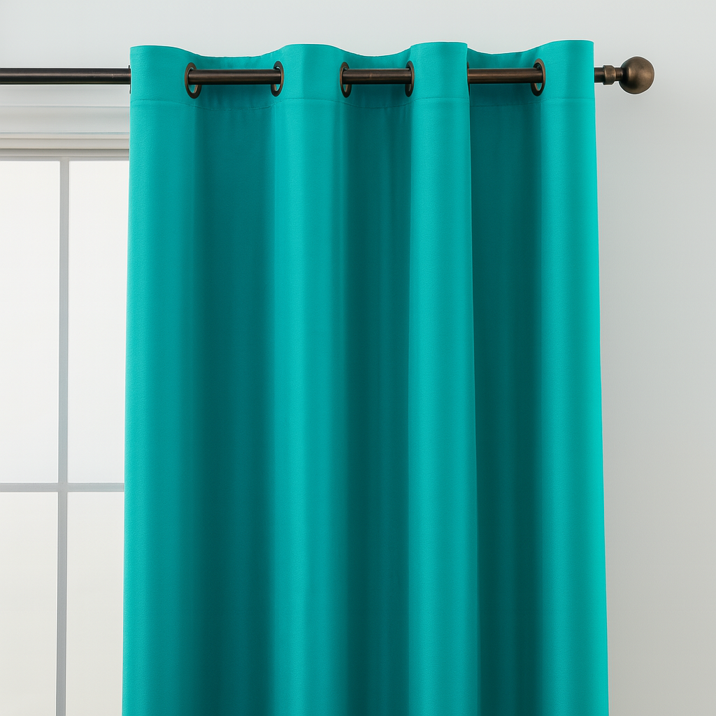 Luxury Glow Faux Silk Curtain Pane, 8 Grommets, Elegant & Light Blocking