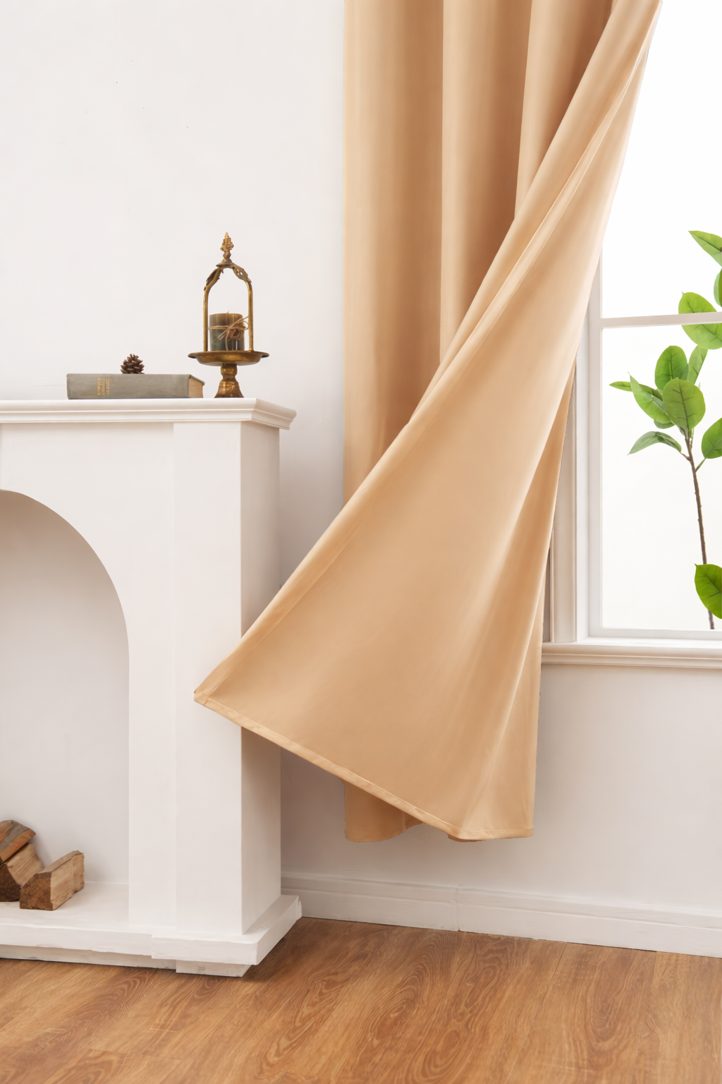 Luxury Glow Faux Silk Curtain Pane, 8 Grommets, Elegant & Light Blocking