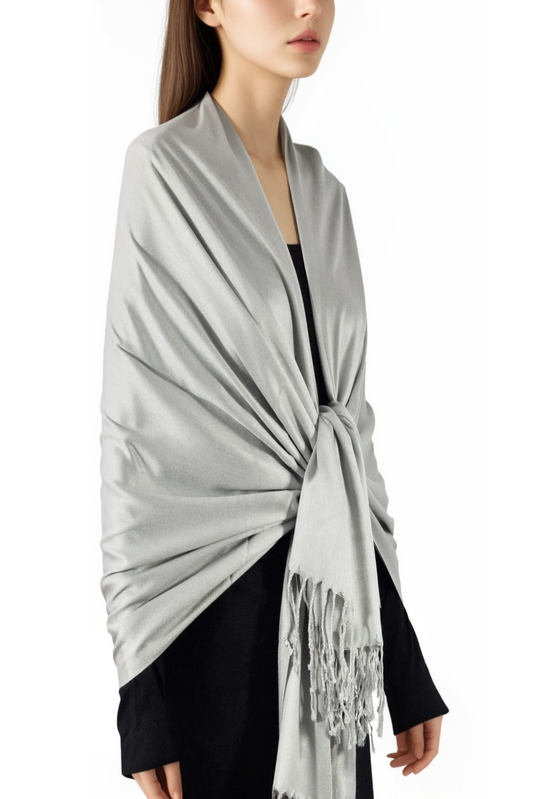 Satin Solid Pashmina